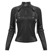 Load image into Gallery viewer, TT179 Cyberpunk style high neck everyday T-shirt
