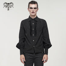 Load image into Gallery viewer, SHT08201 Black Everyday Gothic Long Sleeve Shirt