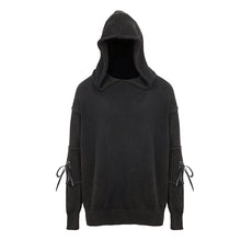 Load image into Gallery viewer, SR009 devil fashion everyday clothing newest style winter black punk men hooded sweater
