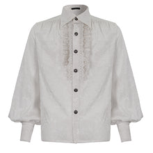 Load image into Gallery viewer, SHT08202 white Everyday Gothic Long Sleeve Shirt