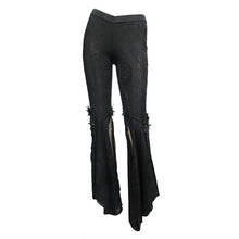 Load image into Gallery viewer, PT072 Summer daily wearing Paisley dark fringe sexy women ninth bell bottoms pants