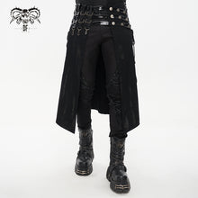 Load image into Gallery viewer, SKT148 Punk patent leather spliced men's kilt