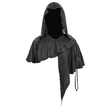 Load image into Gallery viewer, CA021 dark thin hooded  small shawl