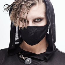 Load image into Gallery viewer, MK018 Devil fashion spider web pattern punk black cotton cloth masks