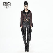 Load image into Gallery viewer, CT170 Wavy pattern Gothic Short Jacket with Detachable Hem