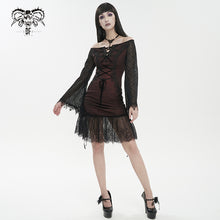Load image into Gallery viewer, SKT164 Gothic Dark Red Daily Dress
