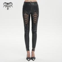 Load image into Gallery viewer, PT200 Punk diamond-shaped Thigh laced up Ladies Pants