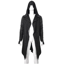 Load image into Gallery viewer, CT172 Dark hooded knit coat printed men Cardigan