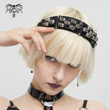 Load image into Gallery viewer, AS128 skull braided headband