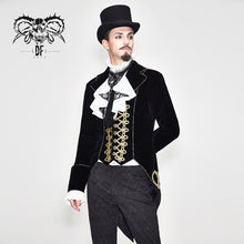 Load image into Gallery viewer, CT099 Devil fashion brand golden disc flowers hand-embroidered gothic men jacket