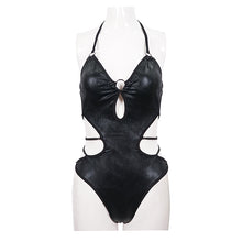 Load image into Gallery viewer, SST005 Punk wave pattern one-piece swimsuit