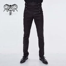 Load image into Gallery viewer, PT095 Gothic wedding men high waist slim fit jacquard western style trousers