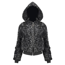 Load image into Gallery viewer, CT187 Two-tone punk women wool jacket