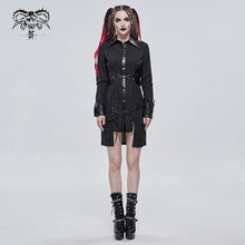 Load image into Gallery viewer, SHT080 Long punk blouse with fake girdle