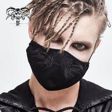 Load image into Gallery viewer, MK02301 devil fashion unisex 3D wing printing punk black cotton mask