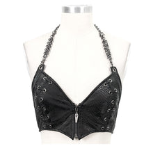Load image into Gallery viewer, WT060 Snakeskin pattern Breast wrapped sling top