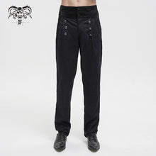 Load image into Gallery viewer, PT188 Fake belt high waist jacquard men's pants