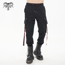 Load image into Gallery viewer, PT176 contrast color punk men trousers