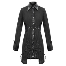 Load image into Gallery viewer, SHT080 Long punk blouse with fake girdle