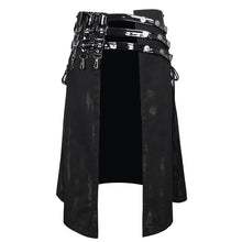 Load image into Gallery viewer, SKT148 Punk patent leather spliced men's kilt