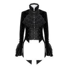 Load image into Gallery viewer, CT13301 gothic Lotus leaf corsage false two-piece women Gothic swallow-tailed coats