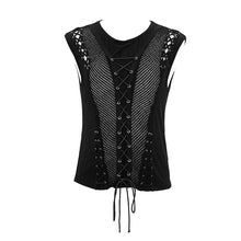 Load image into Gallery viewer, TT126 coarse grain woolen tied with rope cotton punk men vest