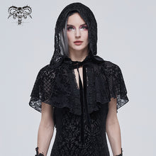 Load image into Gallery viewer, CA027 Flower mesh thin gothic women shawl
