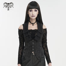 Load image into Gallery viewer, WT074 Deep V multi-layer collar Gothic vest