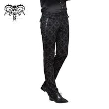 Load image into Gallery viewer, PT042 party wearing court flocking gothic patterned men trousers