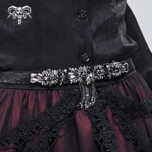 Load image into Gallery viewer, AS101 Gothic diamond tassel thin belt