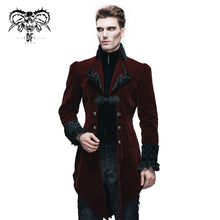 Load image into Gallery viewer, CT02202 devil fashion gothic formal party turn down collar wine men swallowtail coats