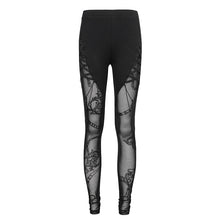 Load image into Gallery viewer, PT193 flocking printed leggings with chain