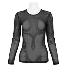 Load image into Gallery viewer, TT19801 Diamond-shaped net basic style long sleeves men t-shirts
