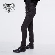 Load image into Gallery viewer, PT095 Gothic wedding men high waist slim fit jacquard western style trousers