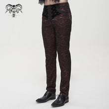 Load image into Gallery viewer, PT15902 Wine Girdle effect Gothic men trousers