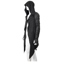 Load image into Gallery viewer, CT172 Dark hooded knit coat printed men Cardigan