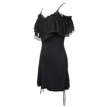 Load image into Gallery viewer, TT171 Gothic strapless drawstring sling T-shirt