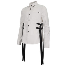 Load image into Gallery viewer, SHT08402 white Everyday Punk Long Sleeve Shirt