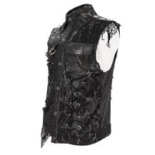Load image into Gallery viewer, WT072 Punk tie-dye hand-painted decadent vest
