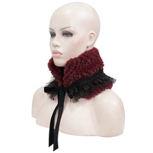 Load image into Gallery viewer, AS10702 red grained plush neckerchief (headband)