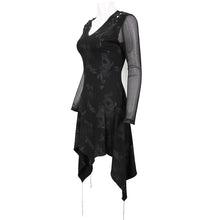Load image into Gallery viewer, SKT135 Hollow out Tied Rope Shoulder Printed Dress