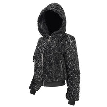 Load image into Gallery viewer, CT187 Two-tone punk women wool jacket