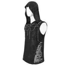 Load image into Gallery viewer, TT201 PUNK Sleeveless men Hoodie with chains