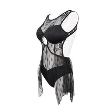 Load image into Gallery viewer, SST001 Gothic lace stitching one-piece swimsuit
