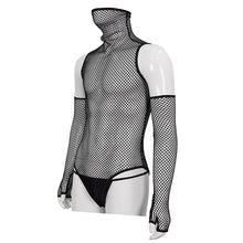 Load image into Gallery viewer, SX01301 Mesh sexy one piece men bodysuit