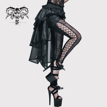 Load image into Gallery viewer, SKT016 Gothic elastic waist organza swing multi-layer lace sexy ladies puffy half skirt