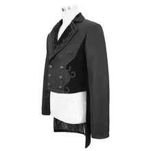 Load image into Gallery viewer, CT17401 black Gothic men dress coat