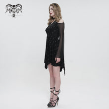 Load image into Gallery viewer, SKT152 Black Cross Printed Dress
