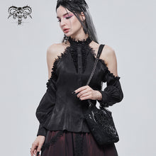Load image into Gallery viewer, AS09501 black Gothic chain shoulder bag