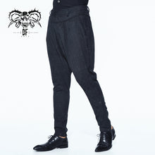 Load image into Gallery viewer, PT080 European stylish gothic jacquard oversize black breeches men trousers